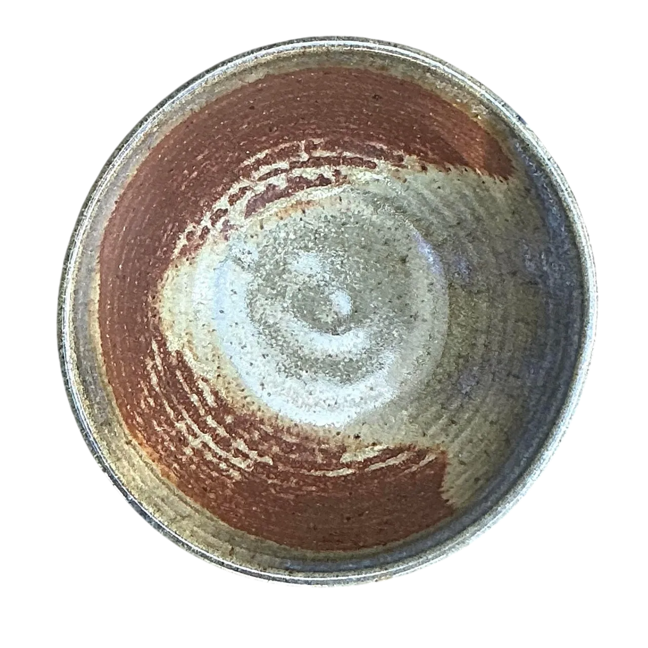Vintage Boho Original Studio Pottery Bowl - Ceramic, 6.75W x 2.75H