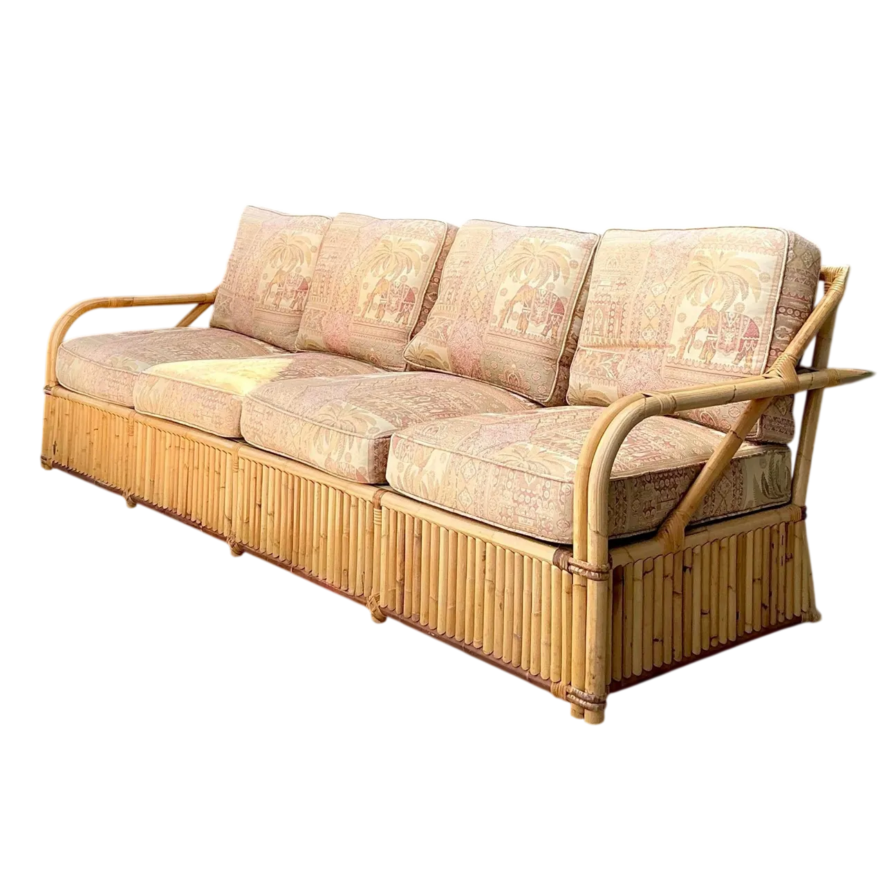 Vintage Bielecky Brothers Rattan Sofa