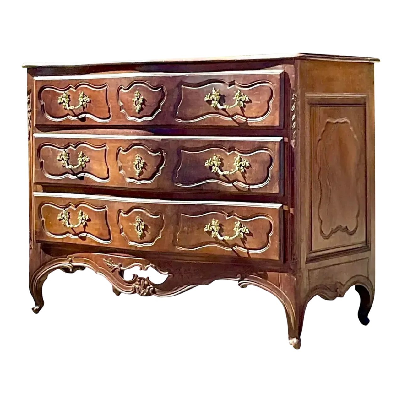 Antique Regency 19th Century Carved French Chest of Drawers