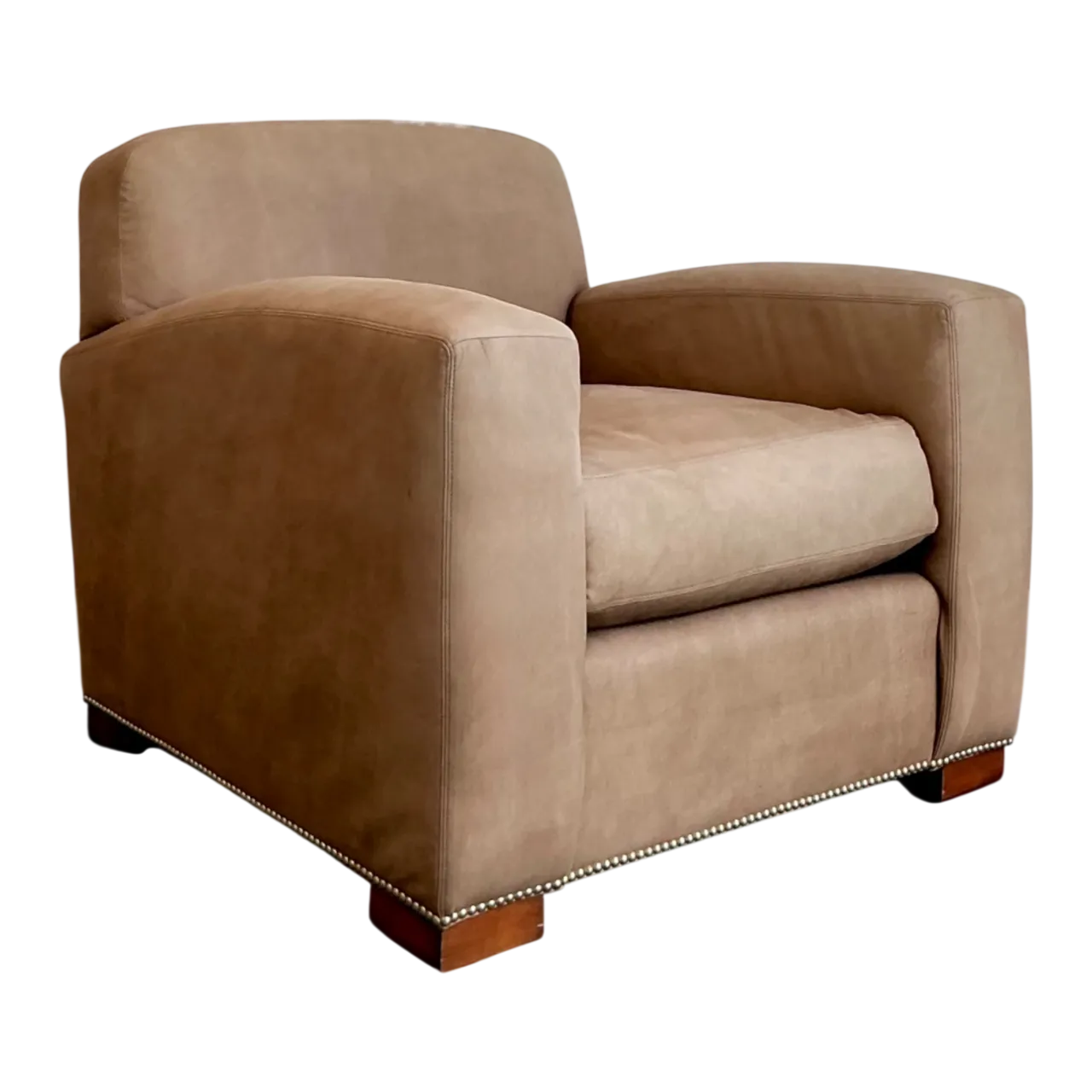 Vintage Ralph Lauren “Grant” Suede Club Chair