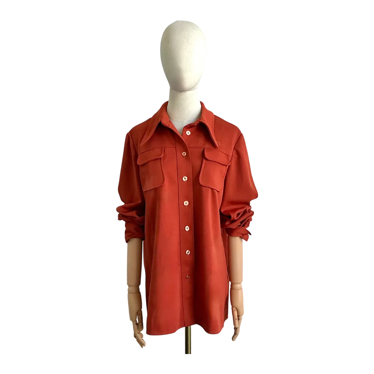 Vintage 70s Givenchy Sport Double Knit Shirt Jacket