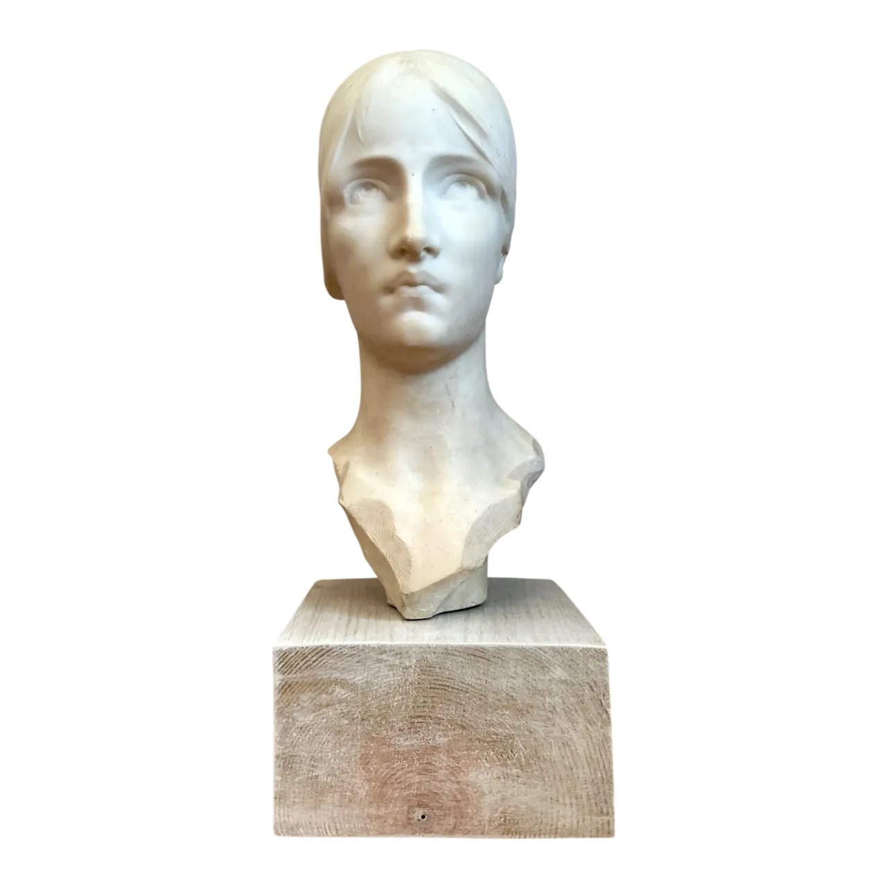 Vintage Carved Marble Head Sculpture