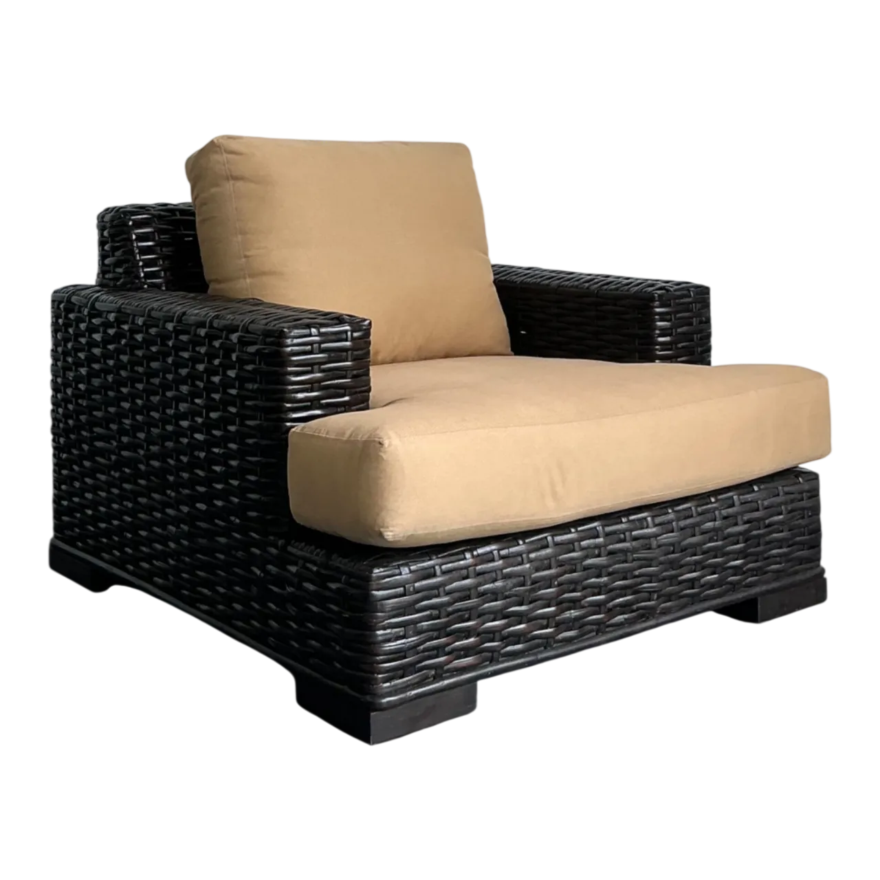 Vintage Ralph Lauren “Modern Organic” Woven Rattan Lounge Chair