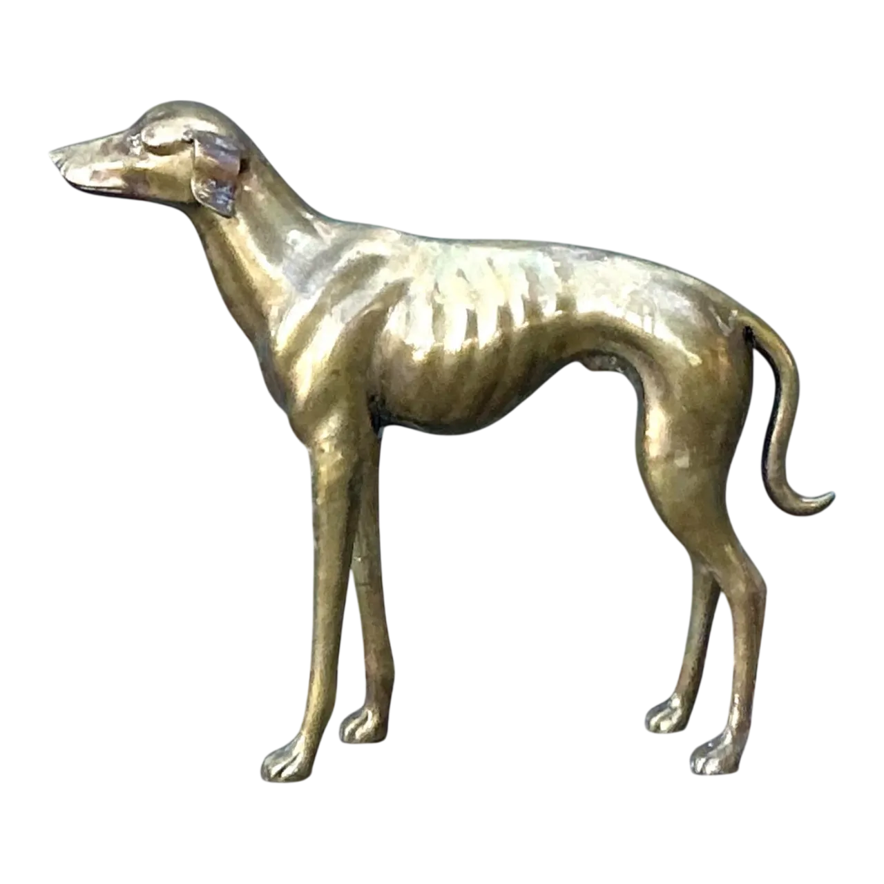 Vintage Monumental Brass Greyhound