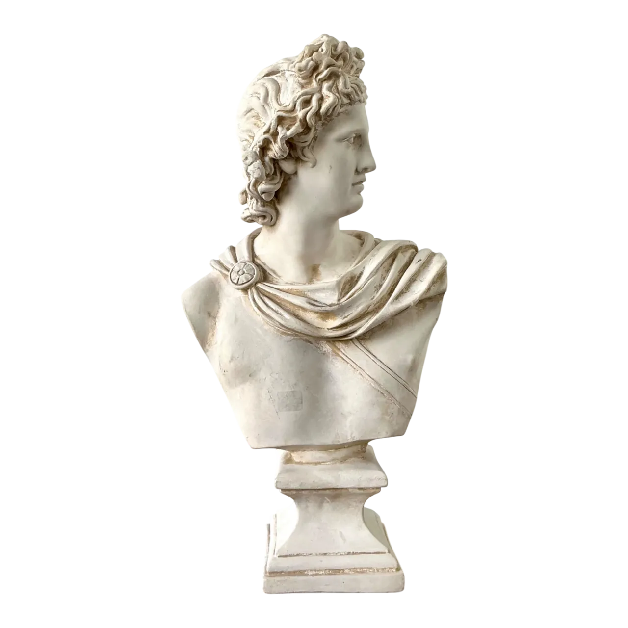 Ceramic Apollo Belvedere Bust Sculpture