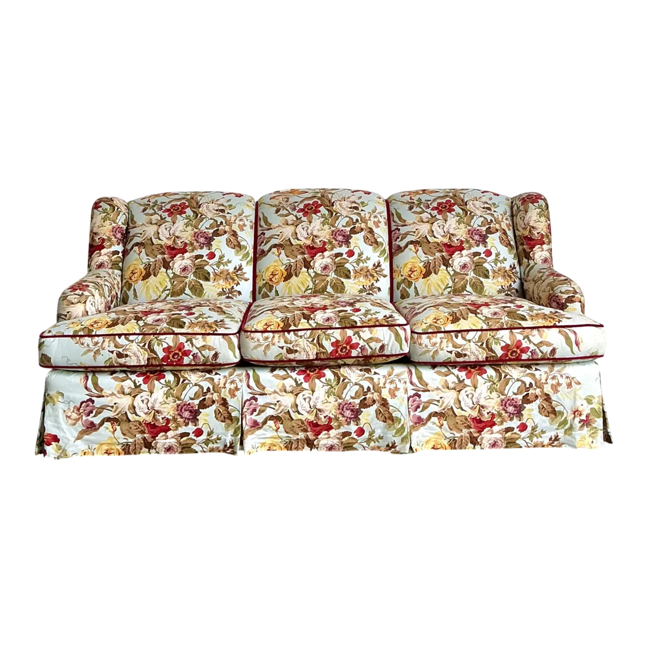 Vintage High Back Sofa In House Of Hackney Chintz