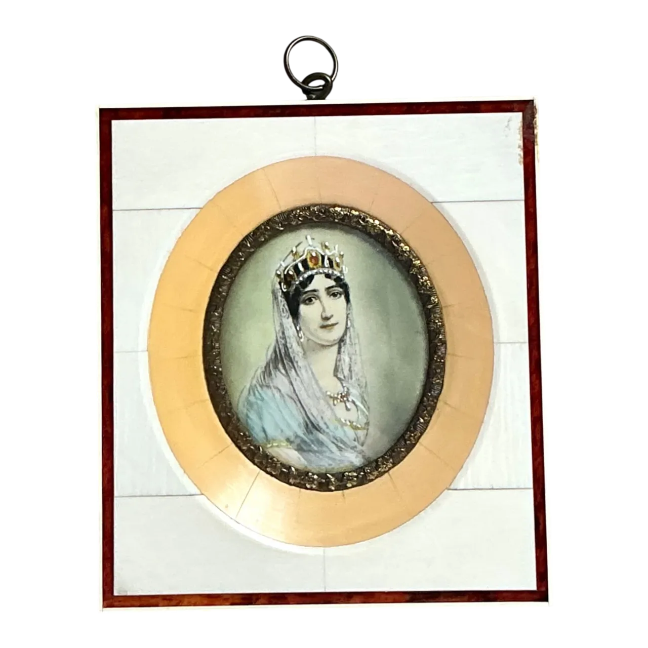 Vintage German Miniature Portrait