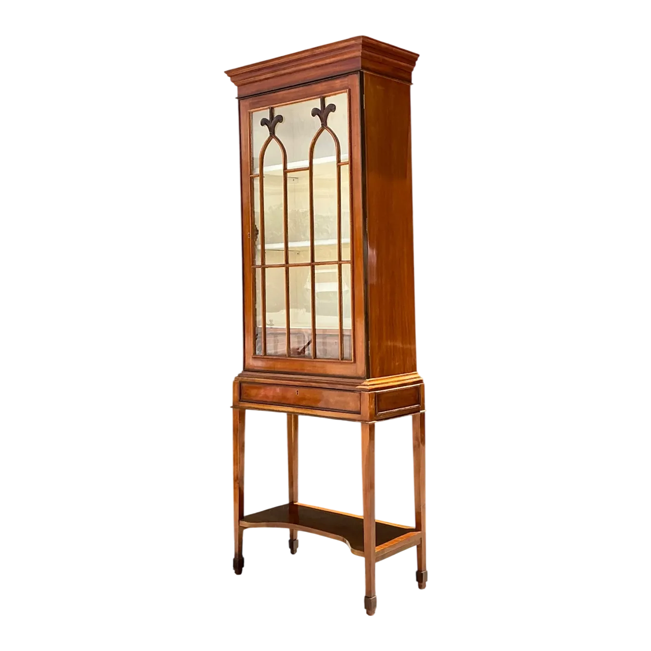 Vintage Mahogany Glass Display Cabinet