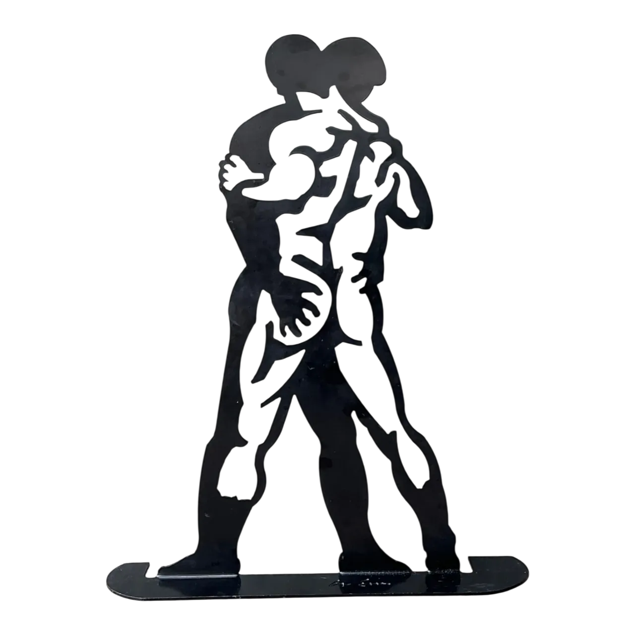 Vintage Metal Silhouette Sculpture