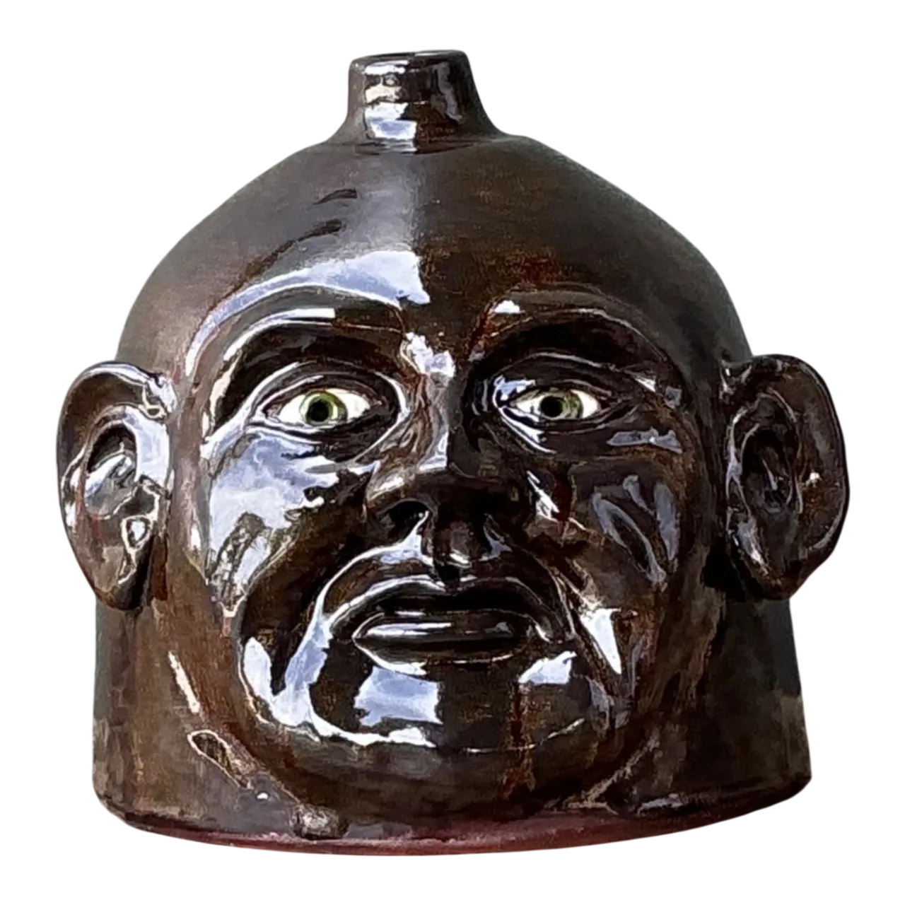 Vintage Handcrafted Ceramic Face Jug