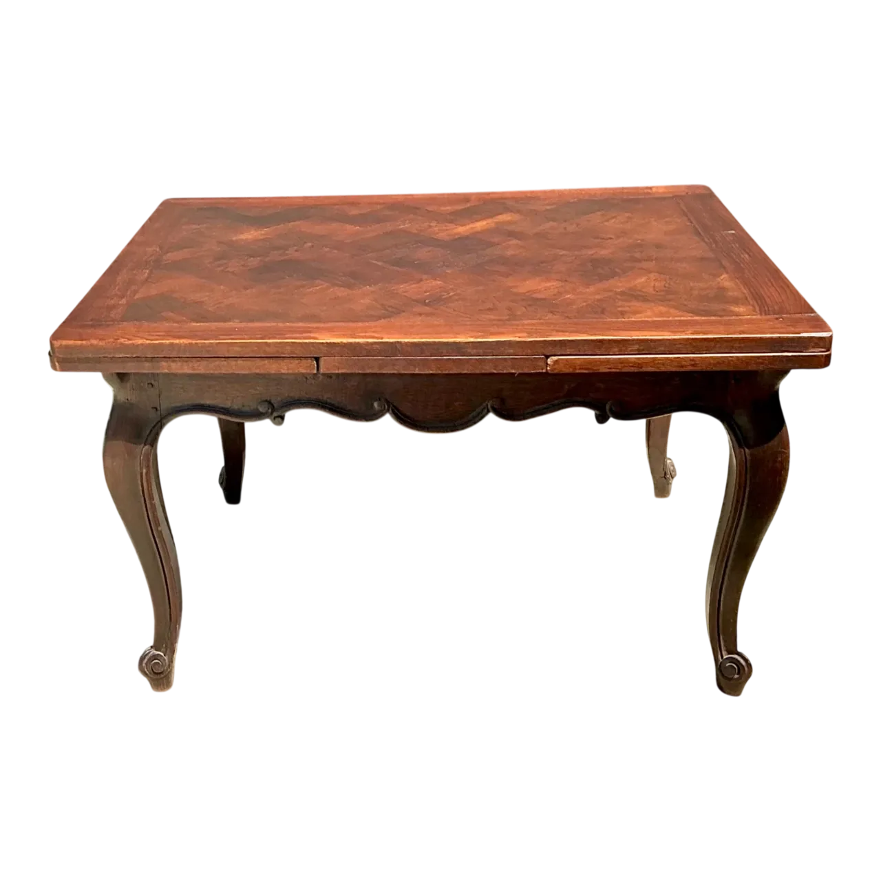 Vintage Herringbone Extendable Dining Table