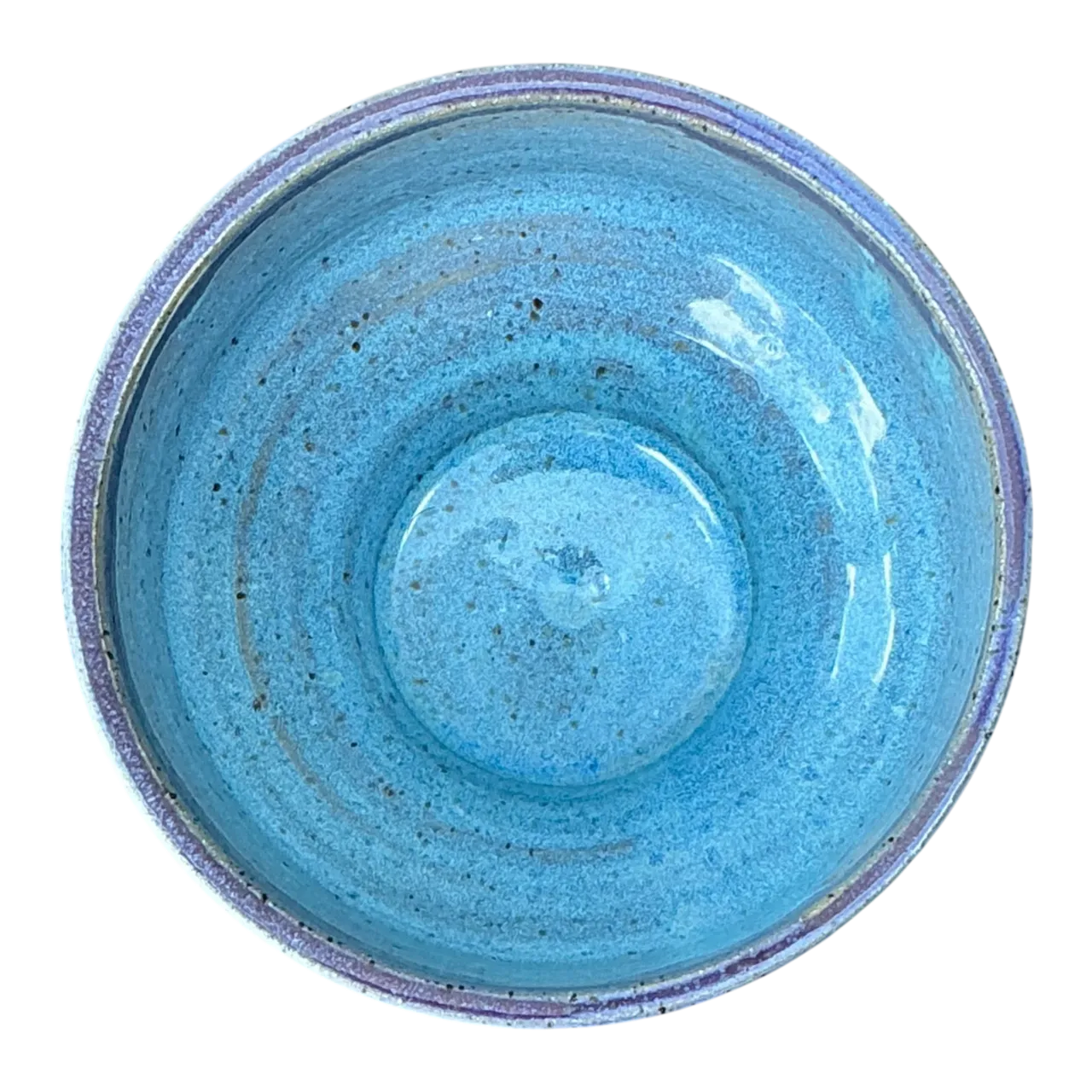 Handcrafted Blue and White Ceramic Bowl