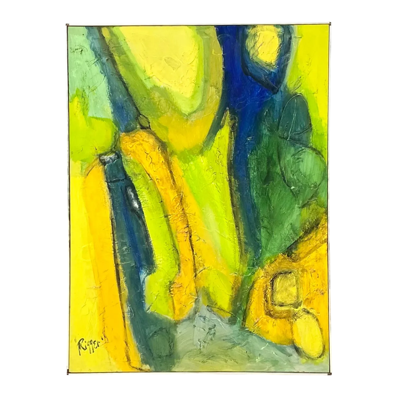 Rieger Signed Abstract Painting