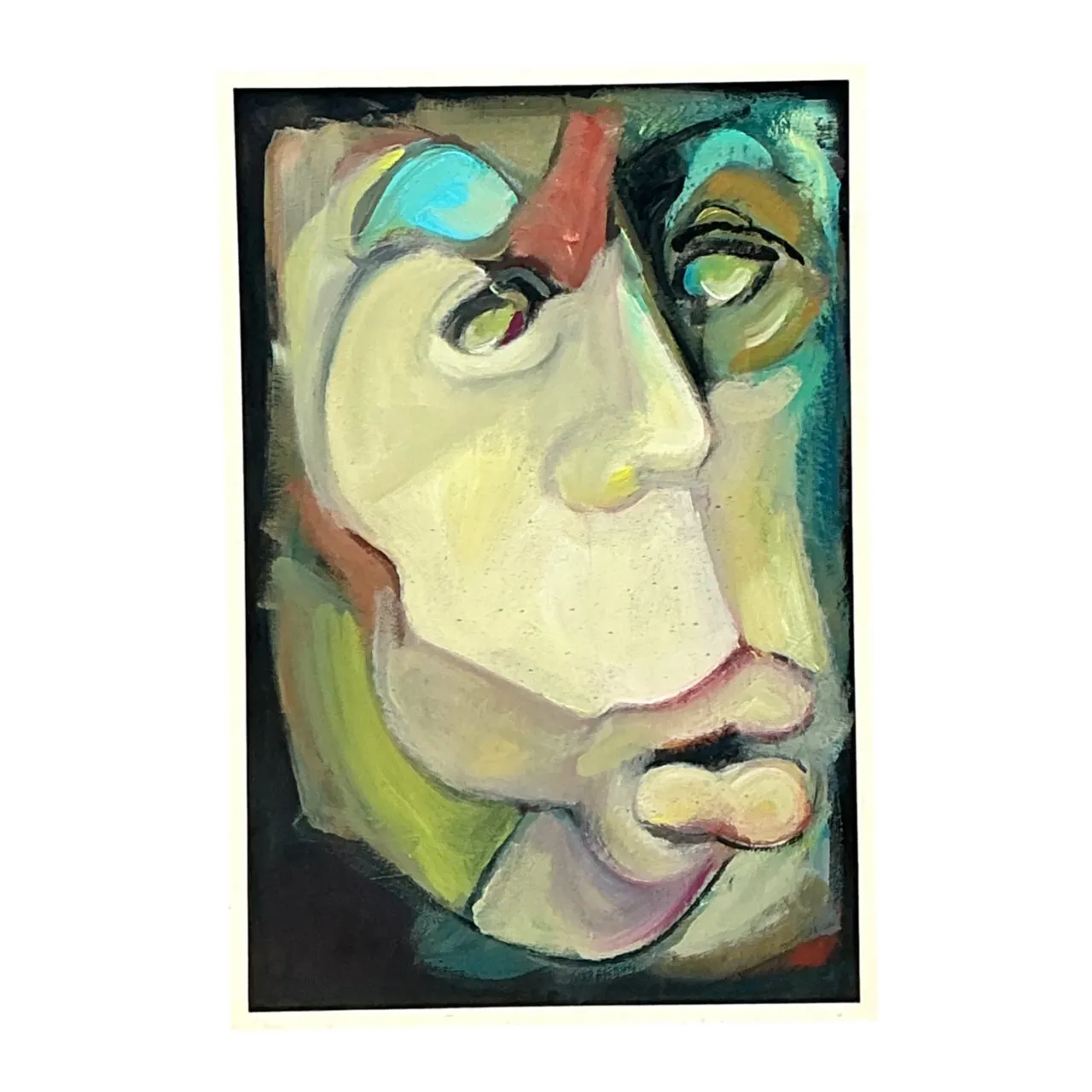 Abstract Expressionist Oil Painting on Canvas