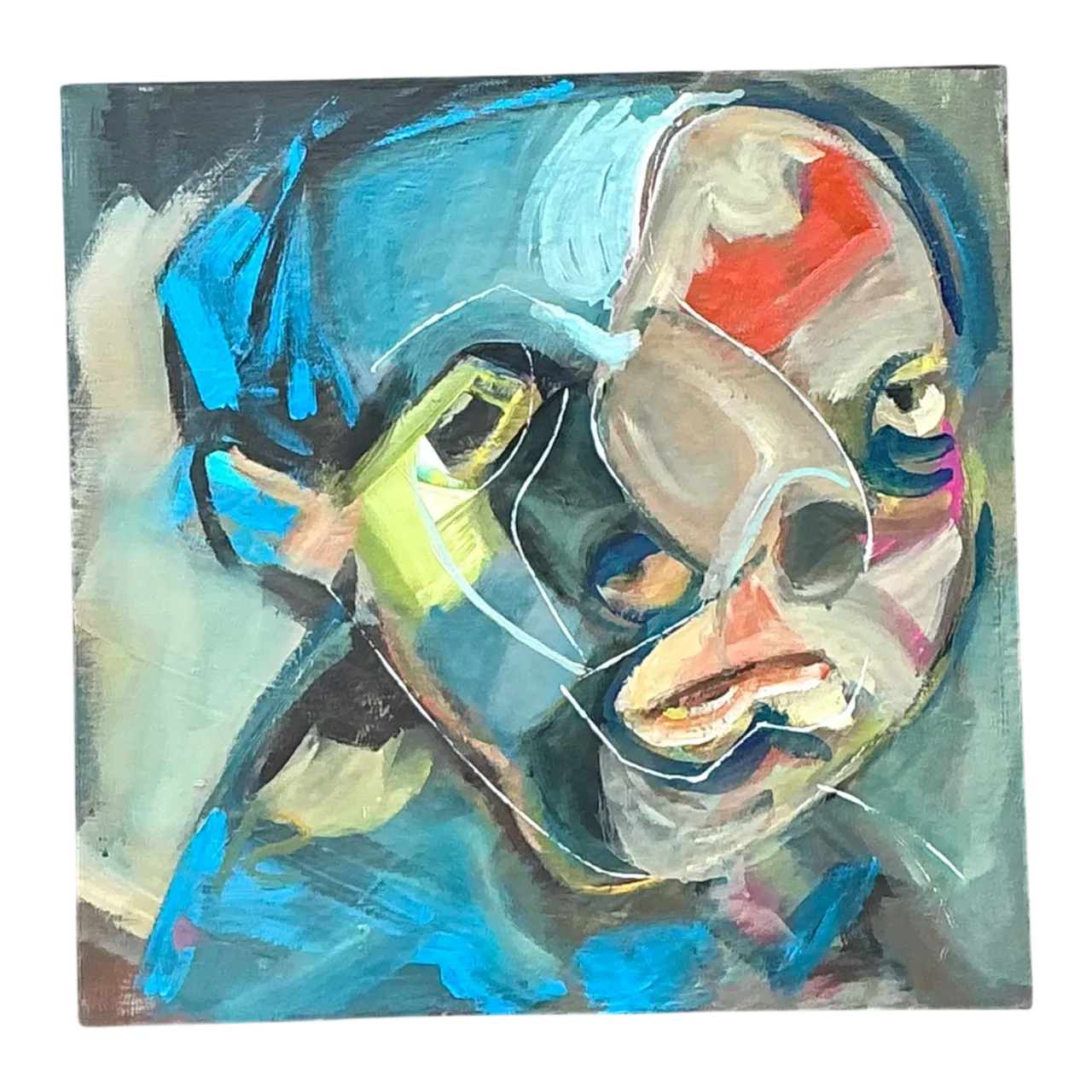 Abstract Figurative Oil Painting on Canvas