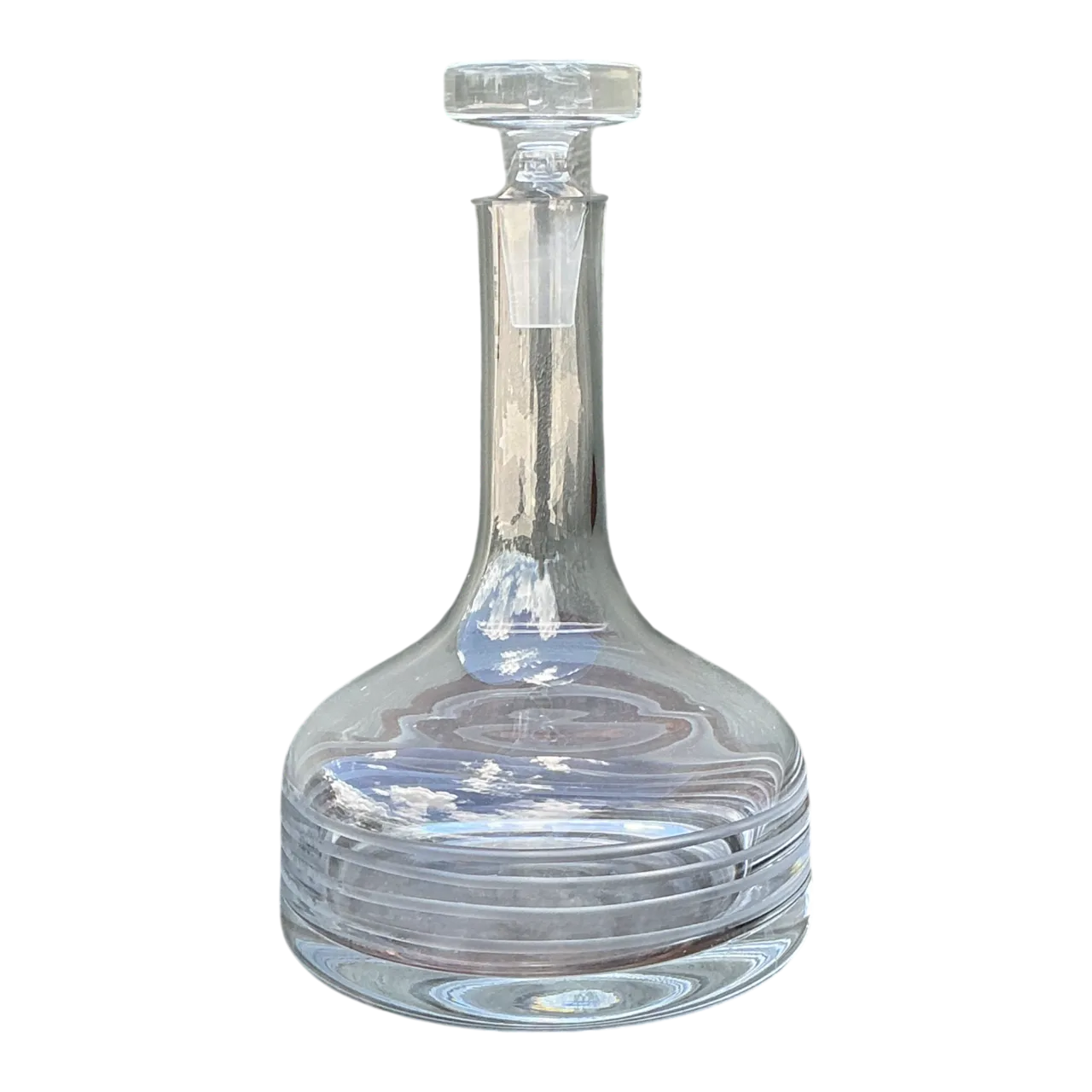 Vintage Glass Decanter with Stopper