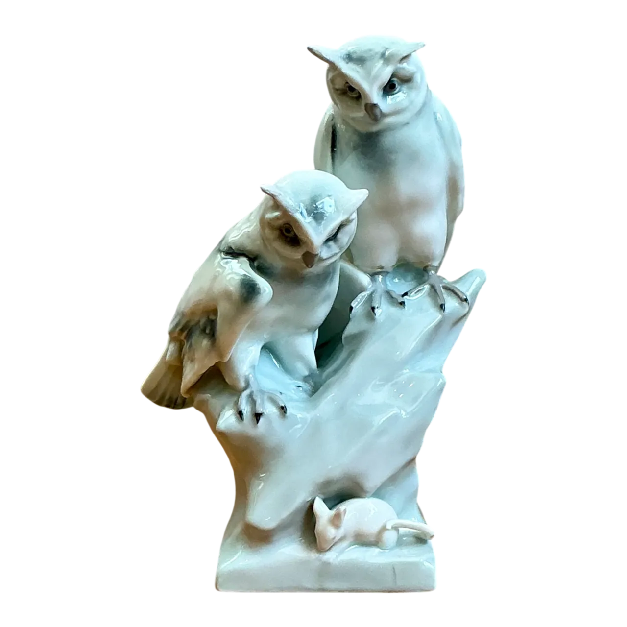 Vintage Royal Copenhagen Porcelain Owl Figurine