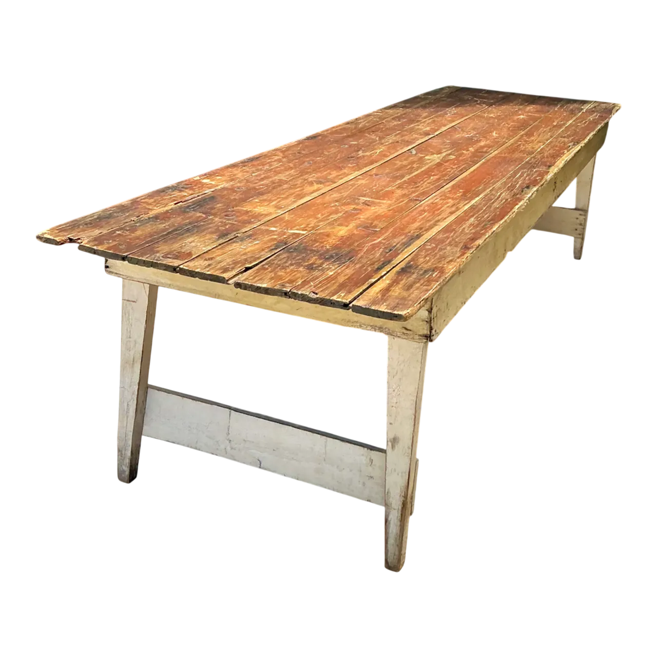 Vintage Rustic Wood Farmhouse Table
