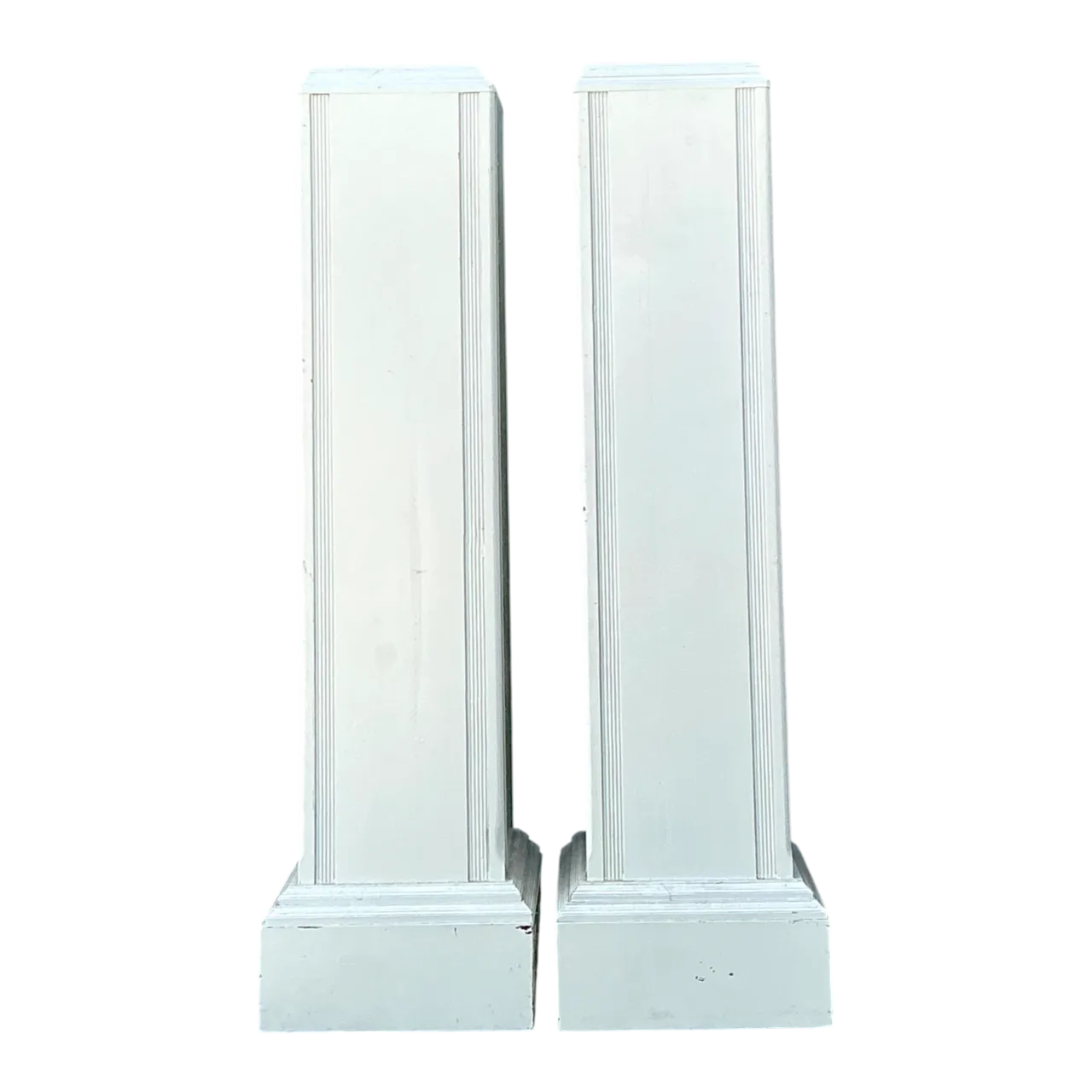 Vintage Architectural Wood Pedestals - A Pair