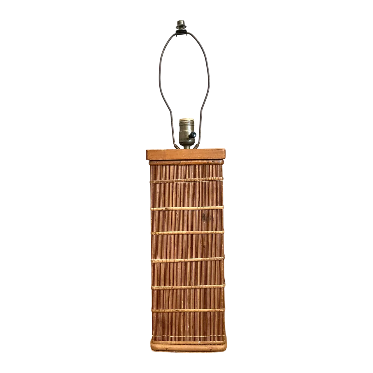 Vintage Rattan Table Lamp