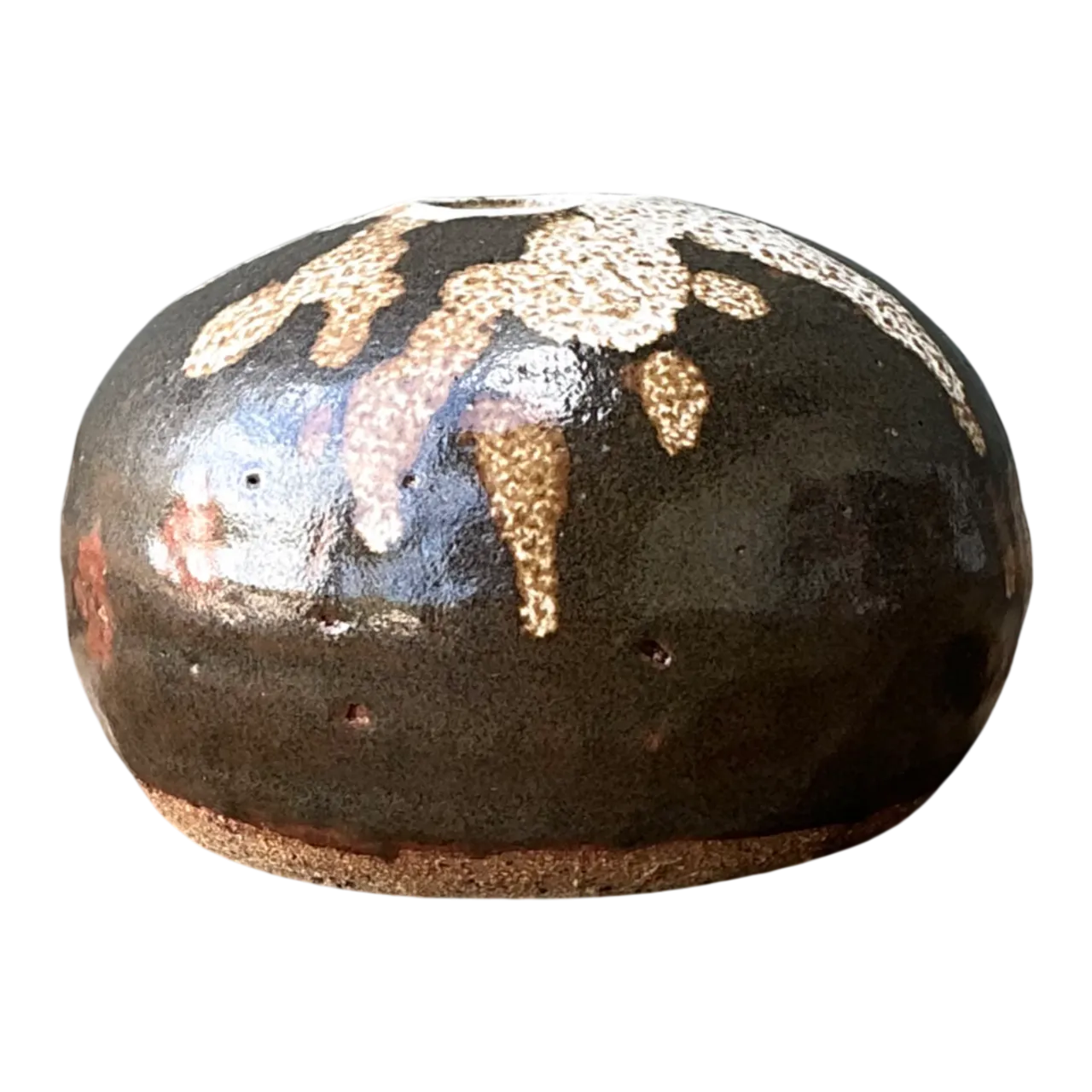 Vintage Drip Glaze Ceramic Vessel