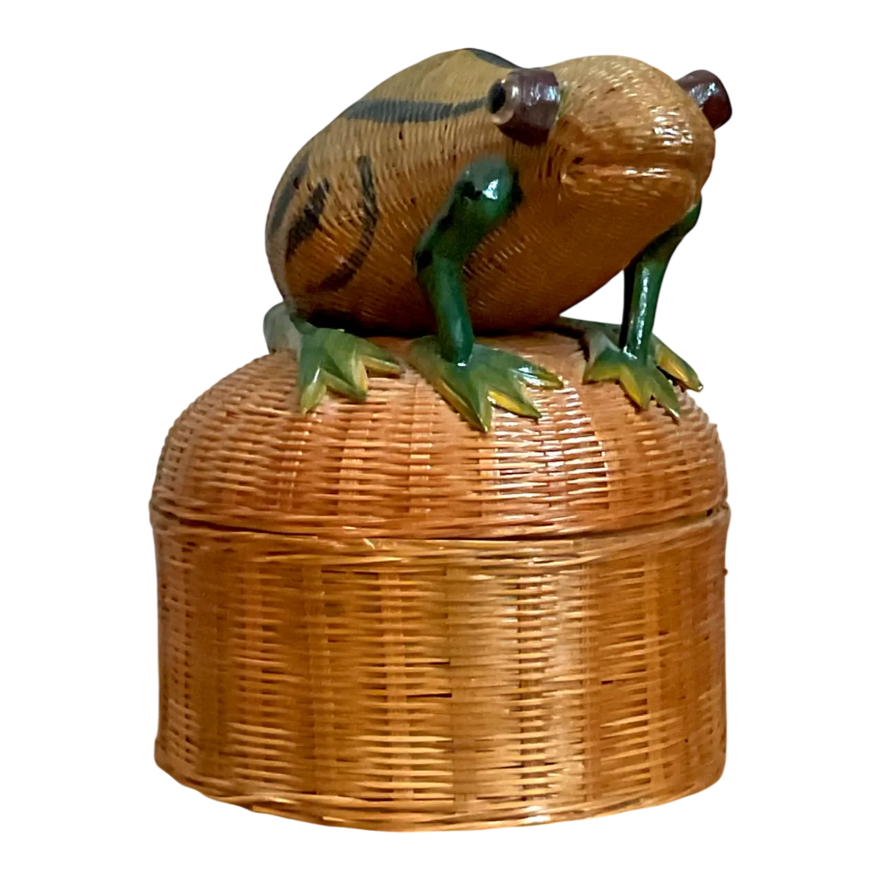 Vintage Shanghai Weave Frog Basket