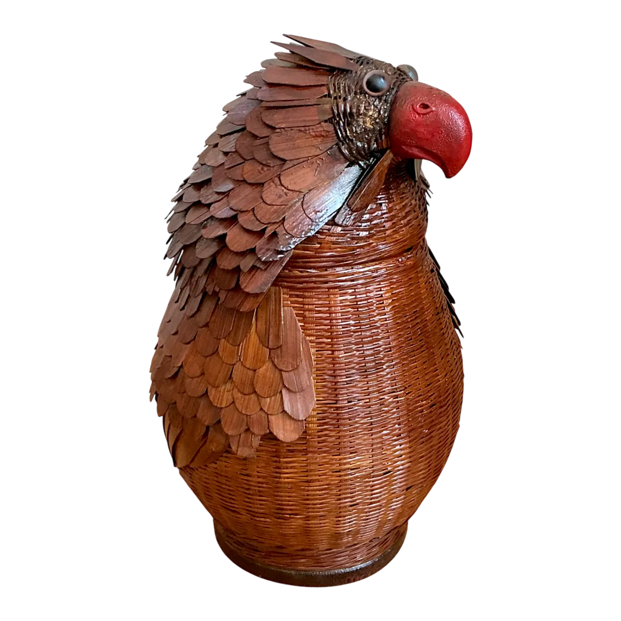 Vintage Shanghai Weave Parrot Basket