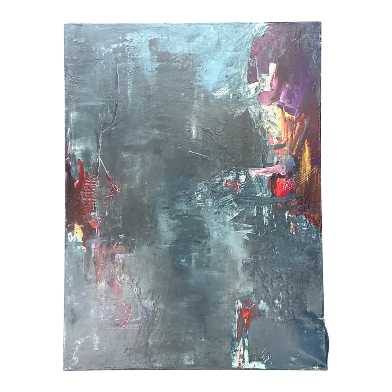 Vintage Abstract Expressionist Oil Painting