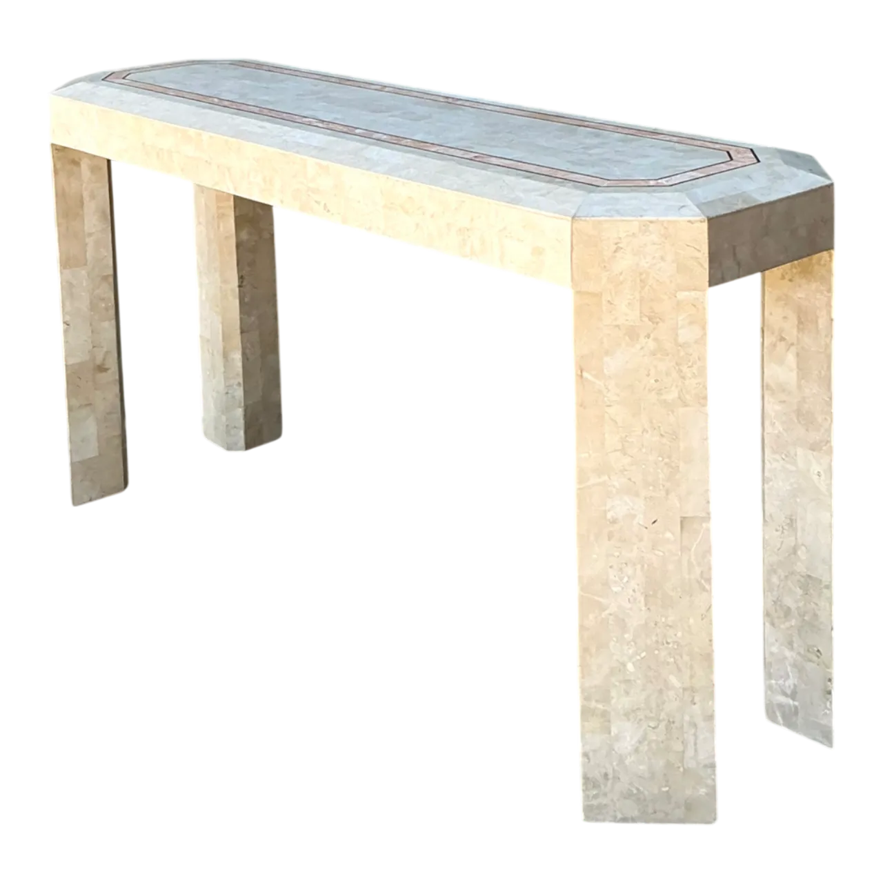 Vintage Tessellated Stone Console Table