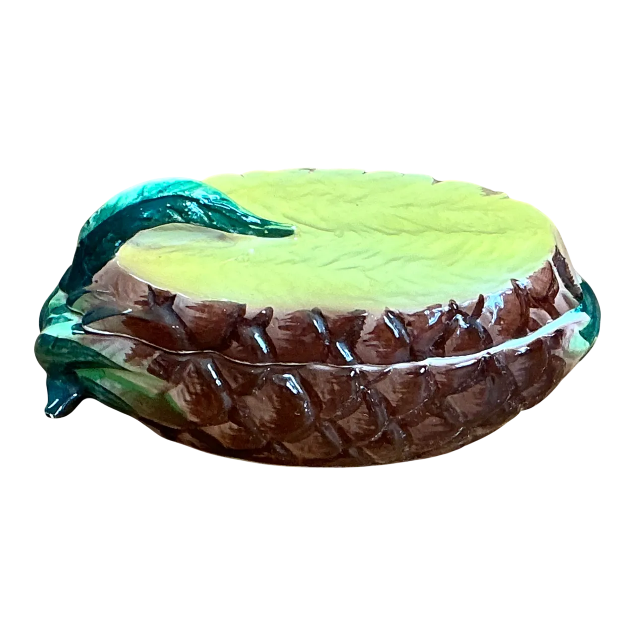 Vintage Lefton Tropical Ceramic Pineapple Dish