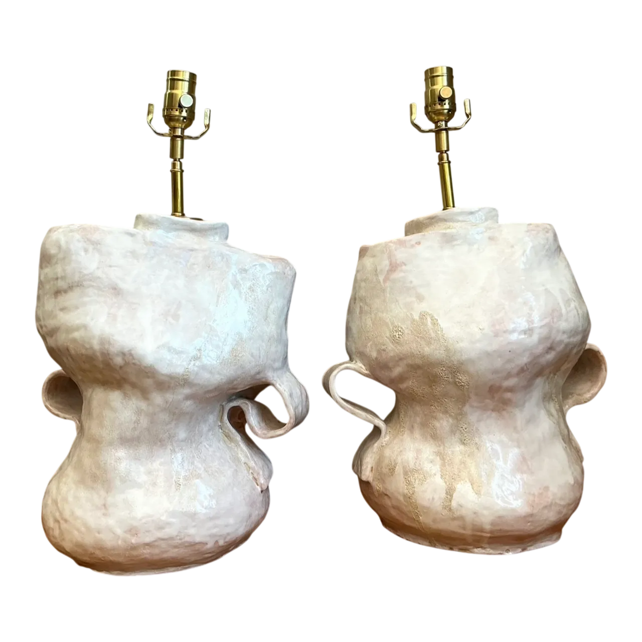 Vintage Sculptural Ceramic Table Lamps