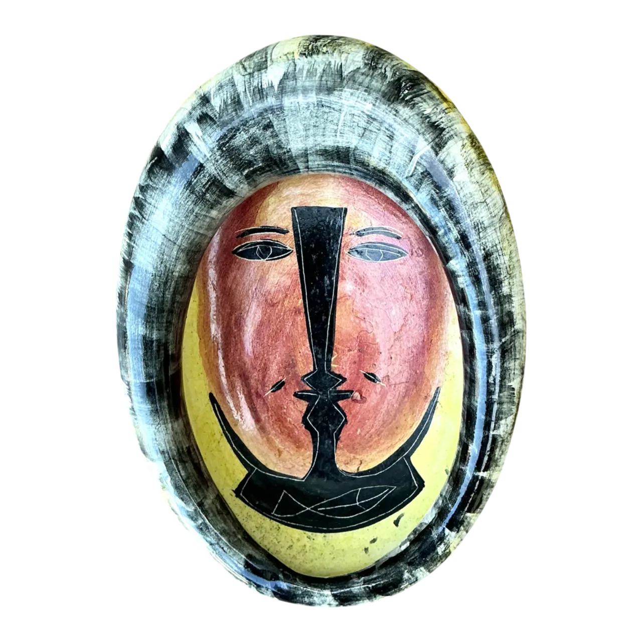 Vintage Mexican Ceramic Decorative Bowl