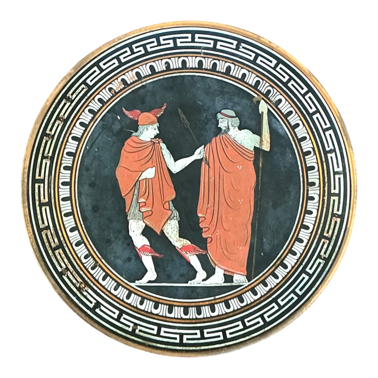 Vintage Greek Mythology Metal Plate