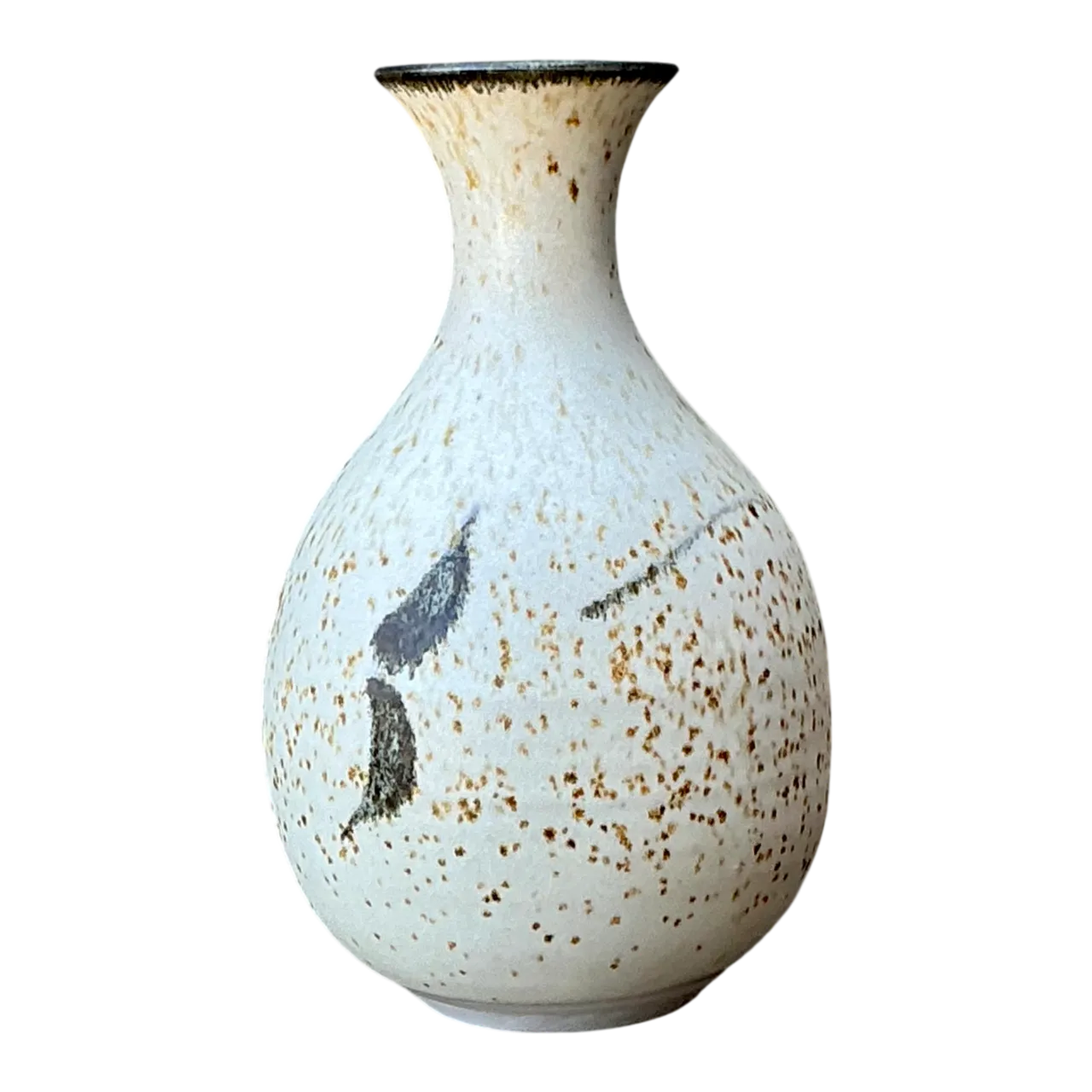 Vintage Studio Pottery Speckled Vase
