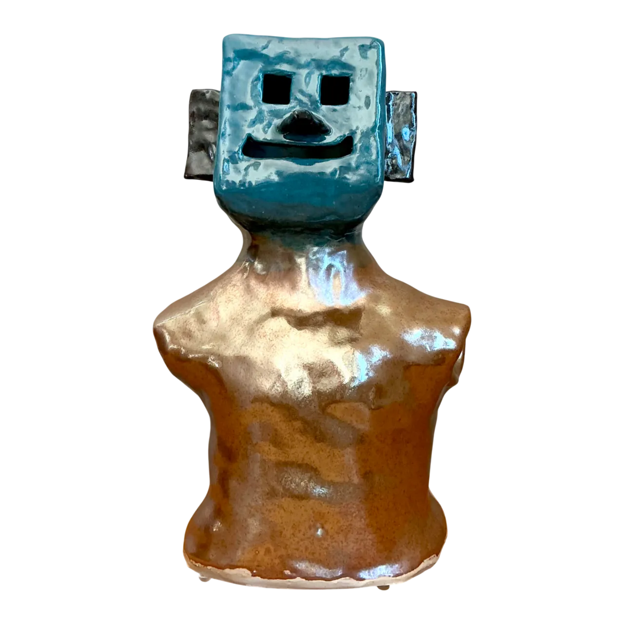Vintage Abstract Ceramic Bust Sculpture