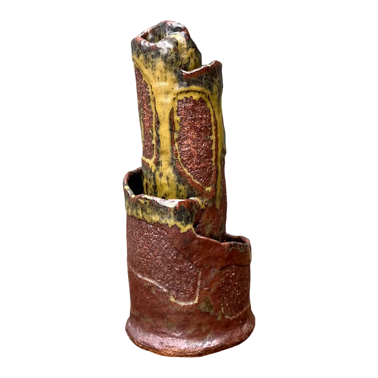 Vintage Abstract Pottery Vase