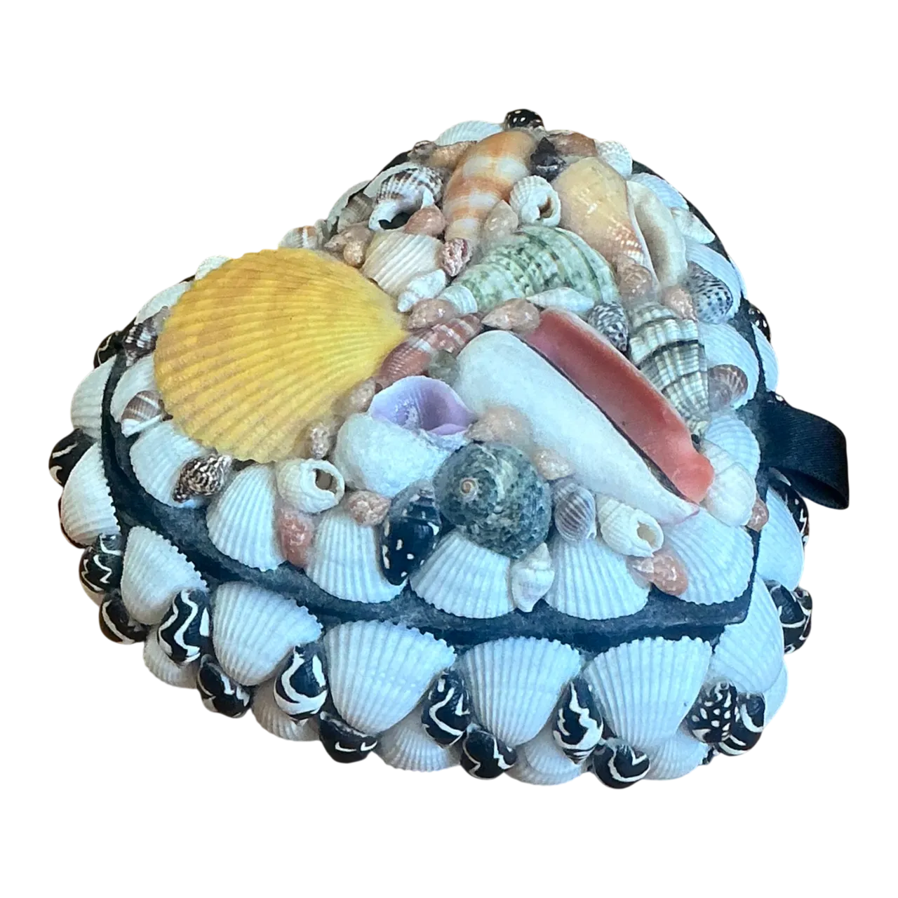 Vintage Decorative Shell Covered Box