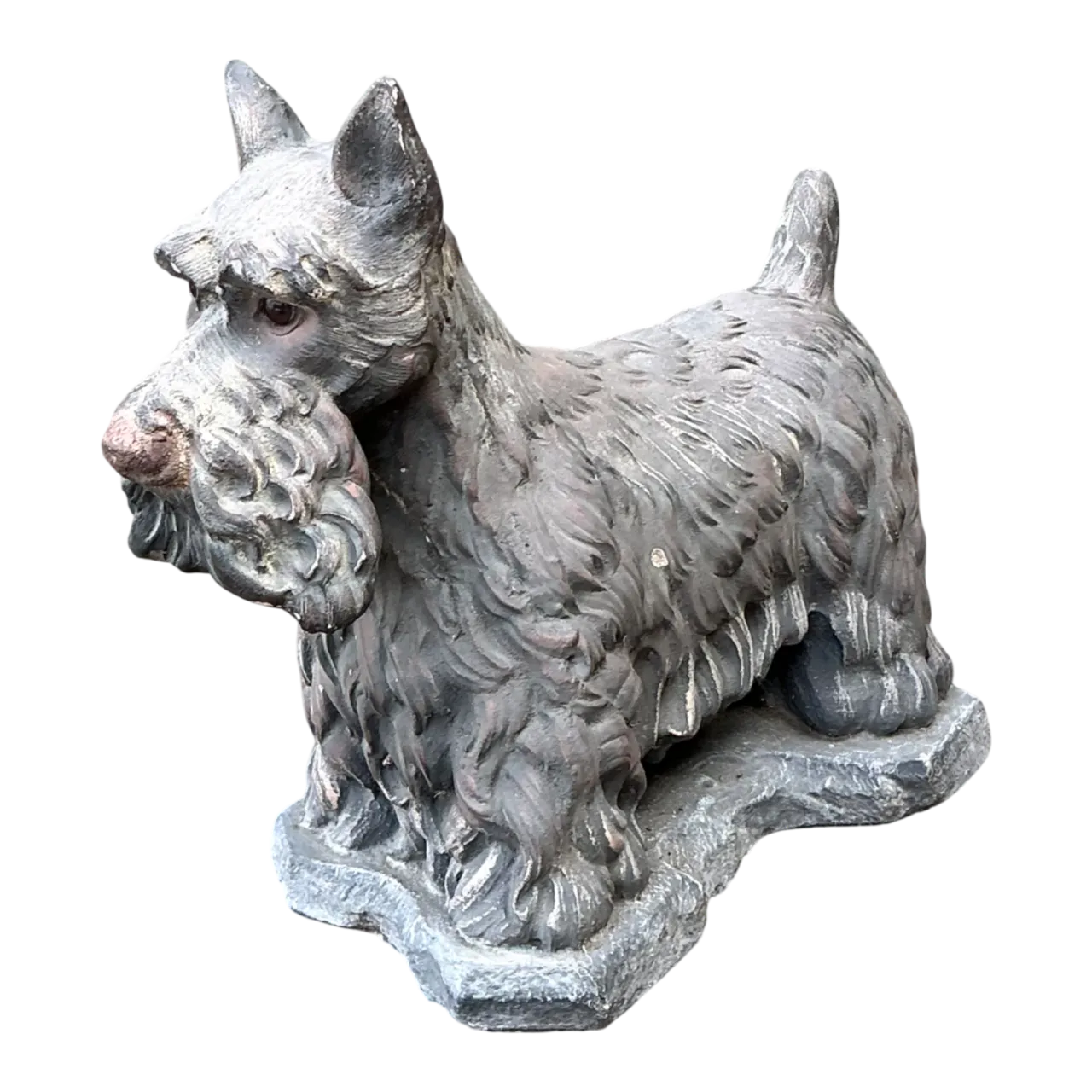 Vintage Cast Cement Scottish Terrier