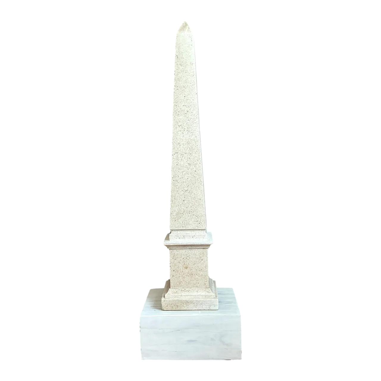 Vintage Stone and Wood Obelisk