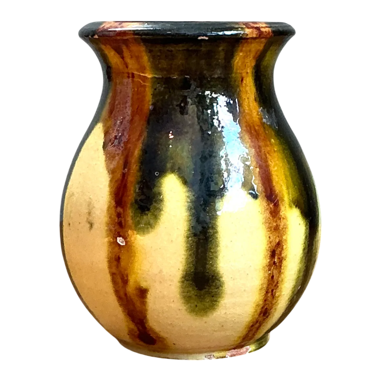 Vintage Drip Glaze Ceramic Vase