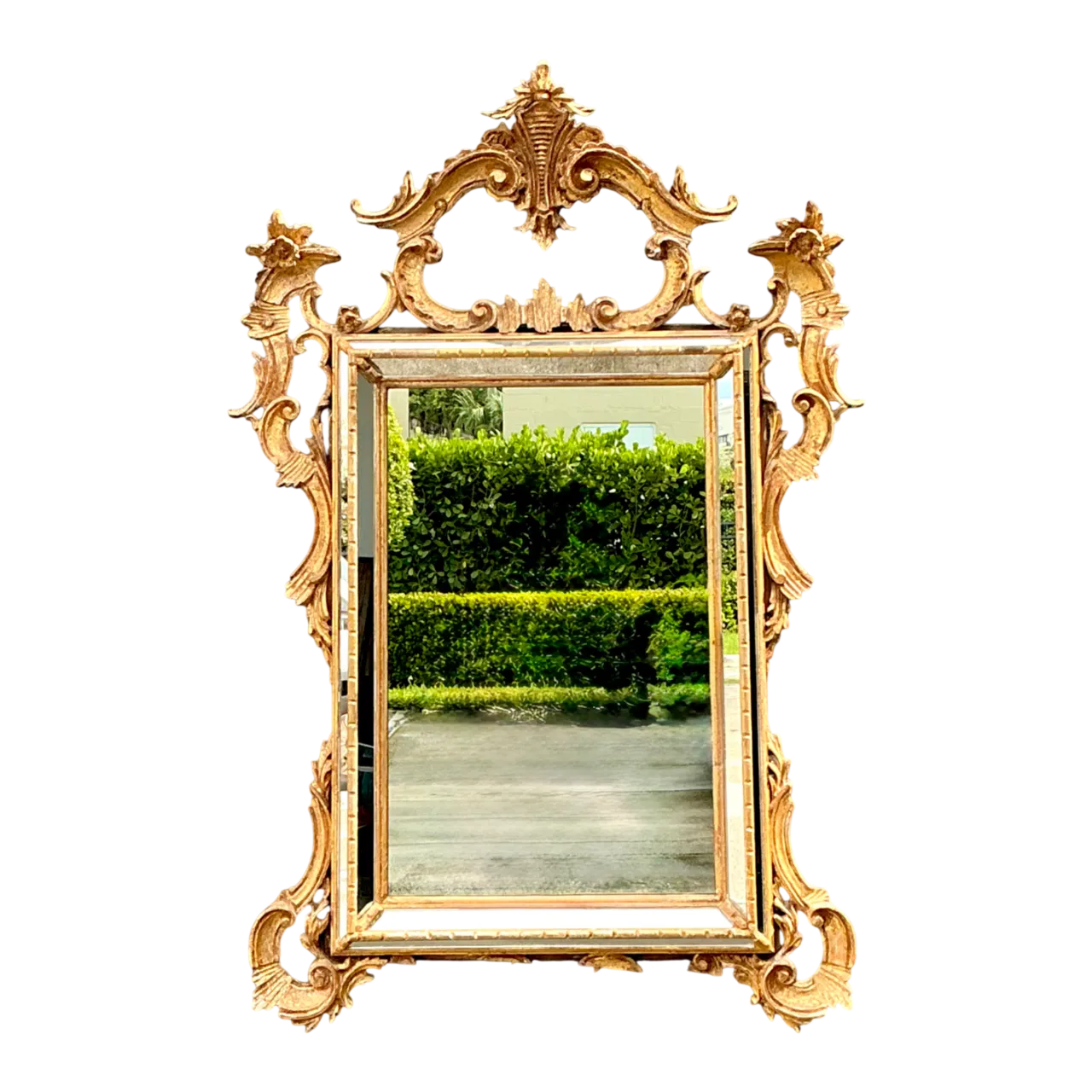 Vintage LaBarge Gilt Carved Wood Mirror