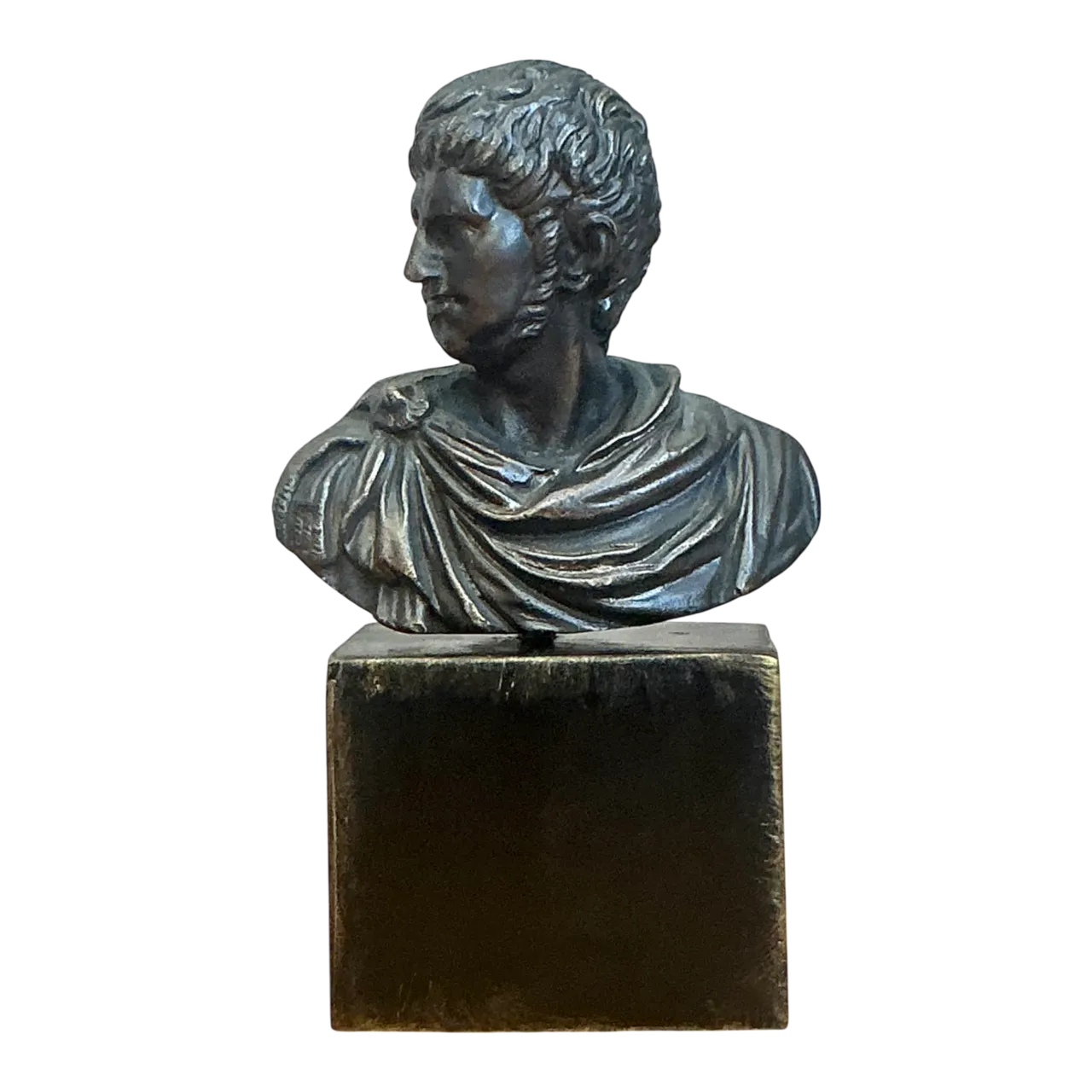 Vintage Roman Emperor Bust on Plinth
