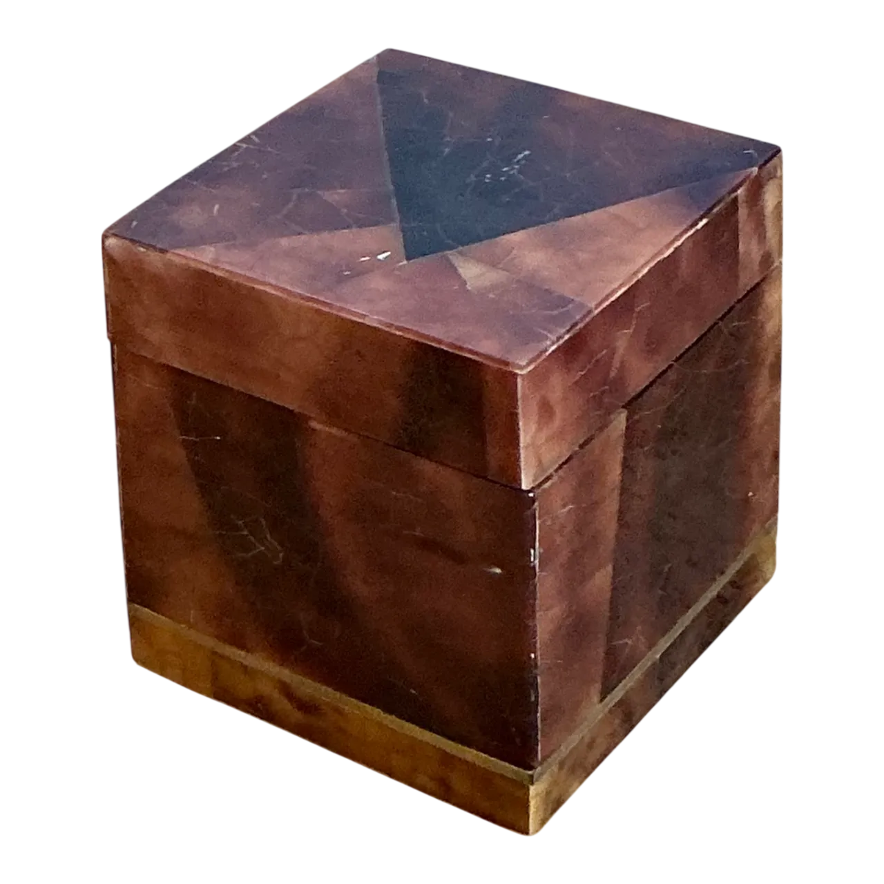 Vintage Lacquered Horn Accent Box