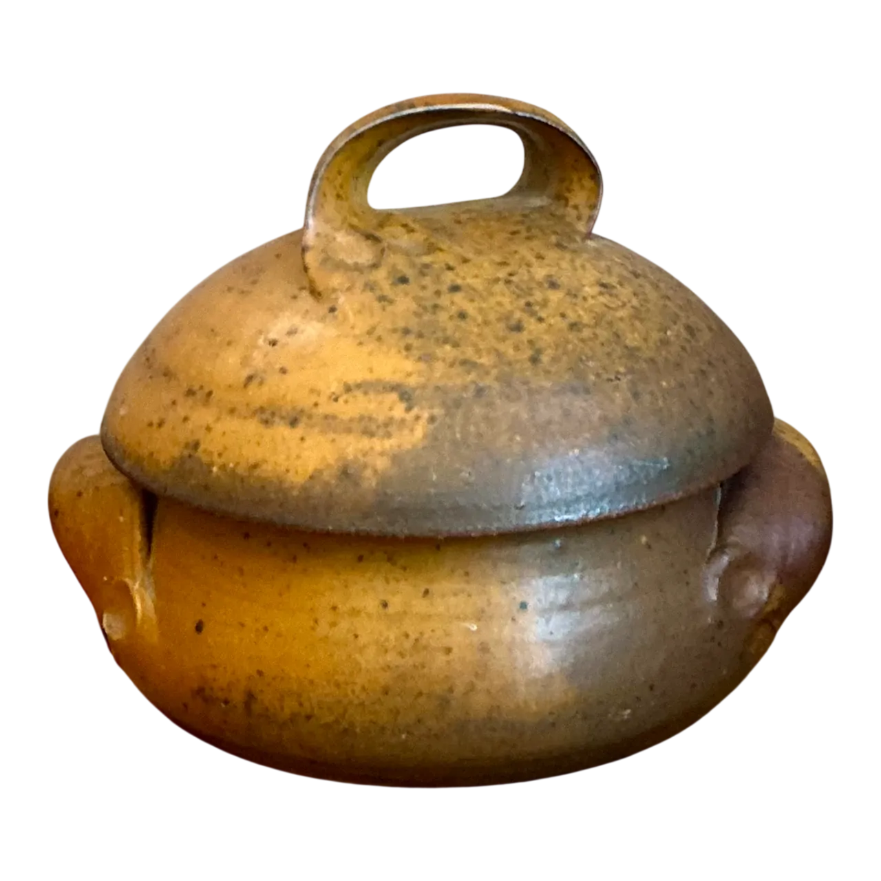 Vintage Studio Pottery Lidded Bowl