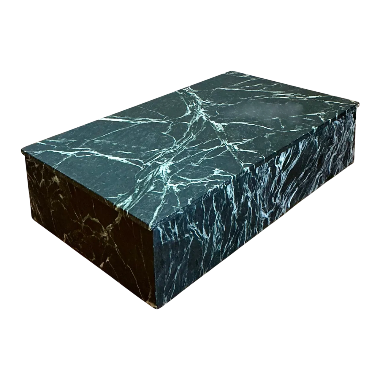 Vintage Green Marble Box