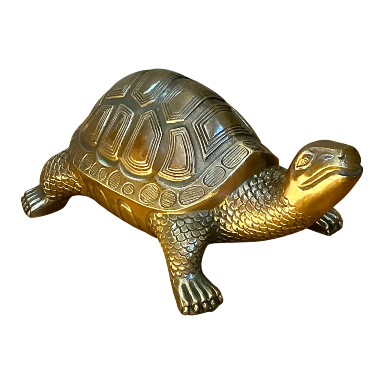 Vintage Burnished Brass Turtle