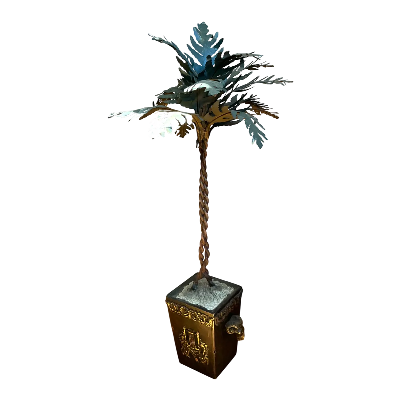 Vintage Decorative Metal Palm Tree