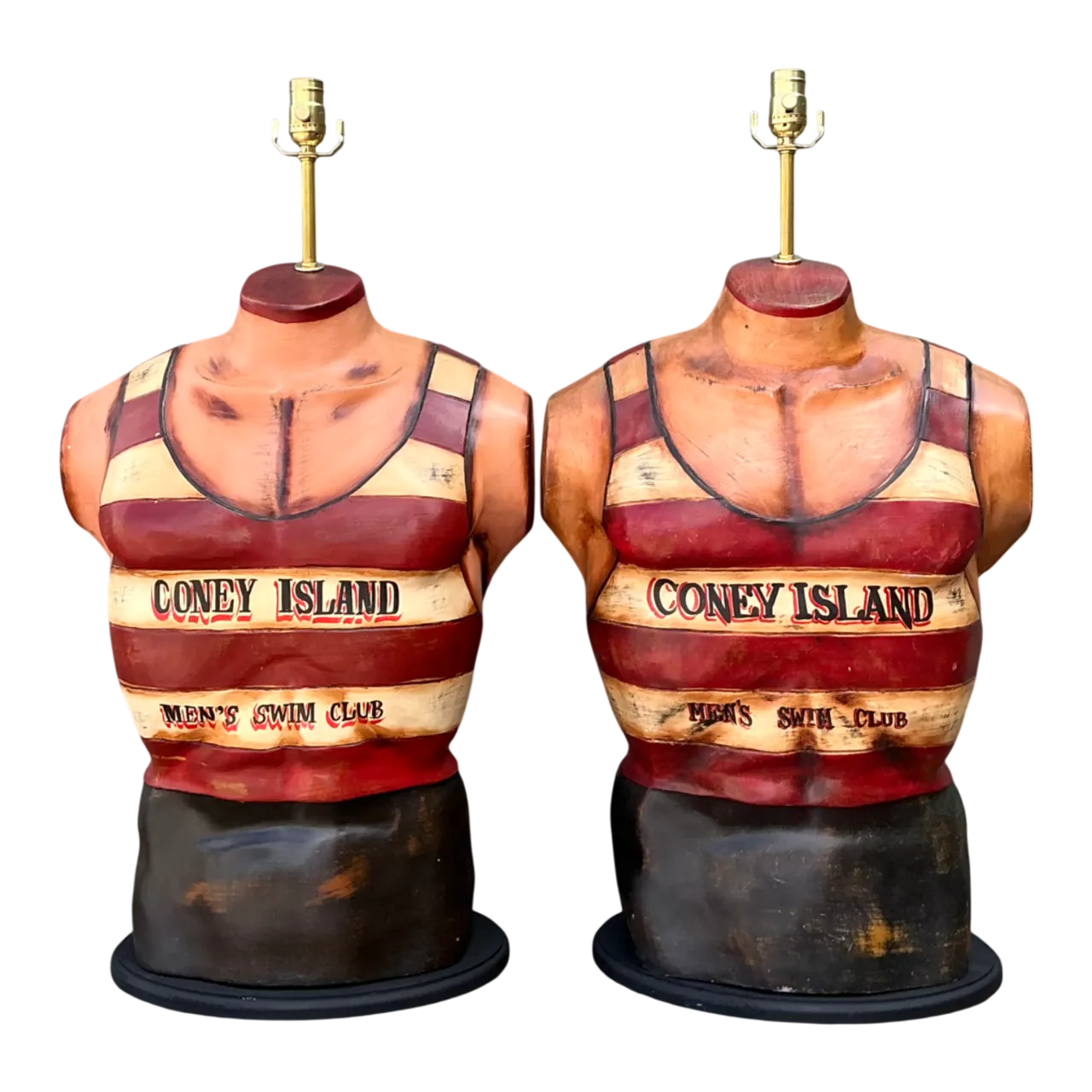 Vintage Coney Island Men's Swim Club Lamps