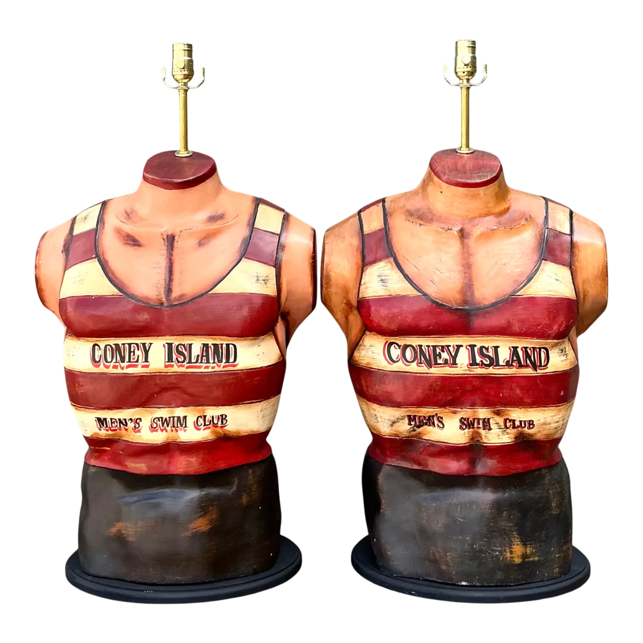 Vintage Coney Island Men's Swim Club Lamps