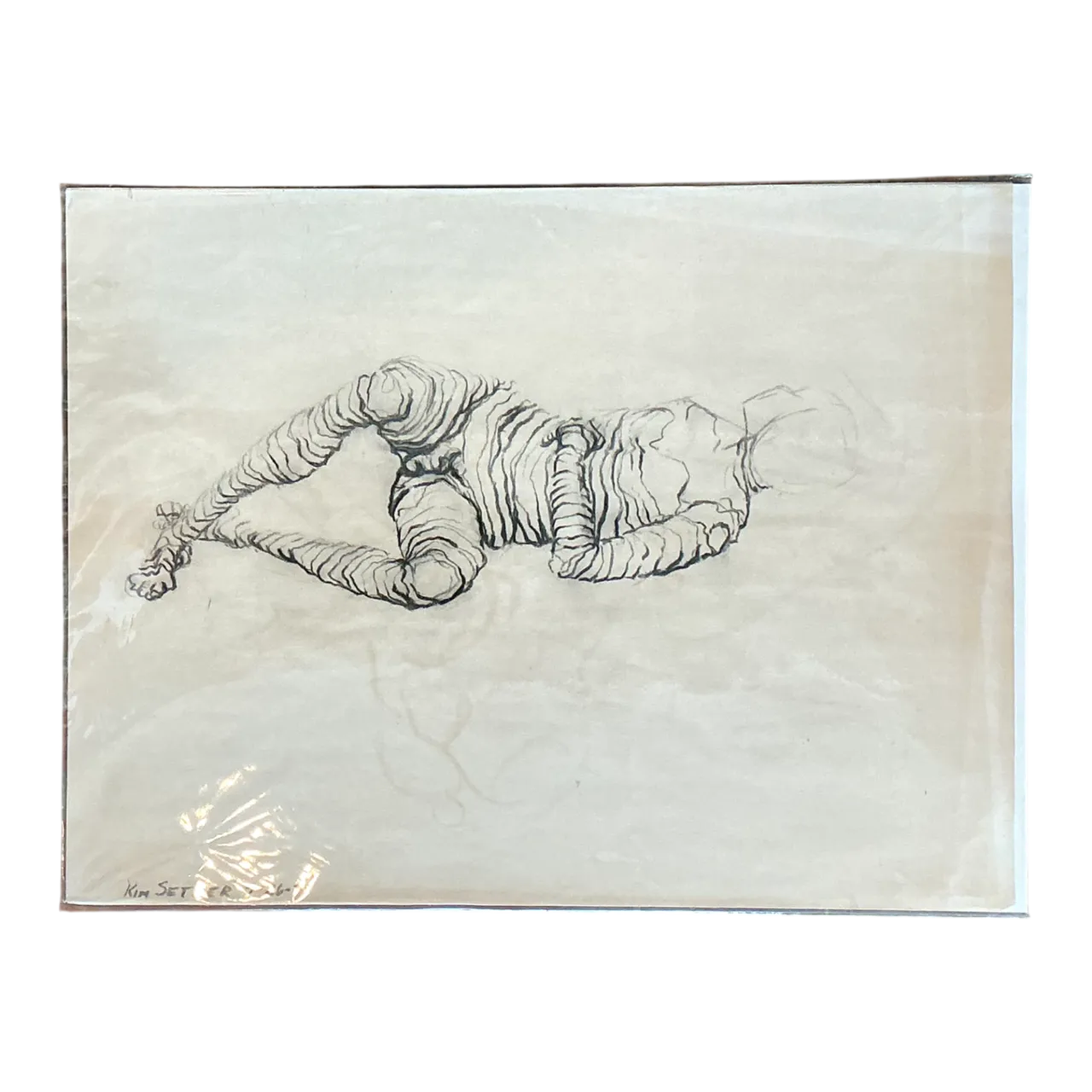 Vintage Abstract Figure Sketch